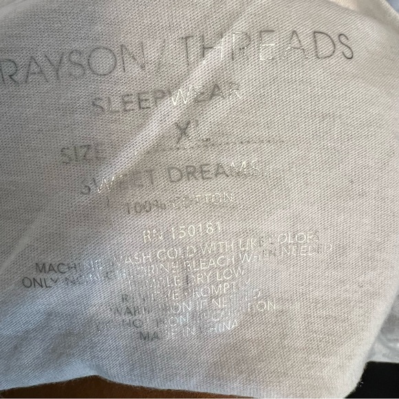 I Love Glamping Pijama Top White Sleeveless Cotton Size L Measurements On Pics - Picture 6 of 8